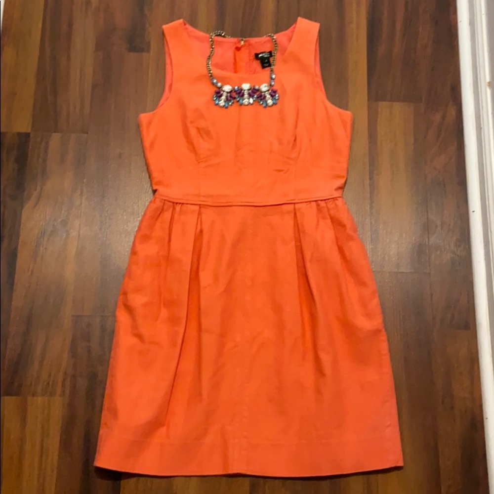 J. Crew Coral Pink Dress